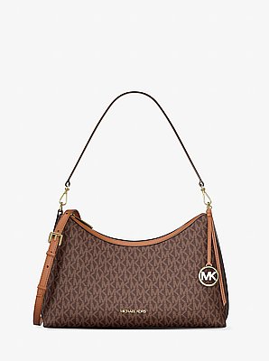 Michael Kors Sammy Medium Pebbled Leather Shoulder Bag specific bag espresso current year