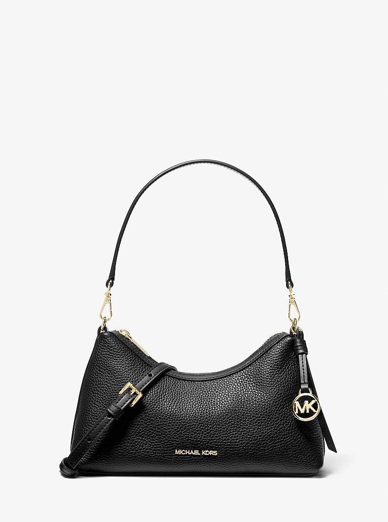 Michael Kors Sammy Small Pebbled Leather Crossbody specific bag black current year