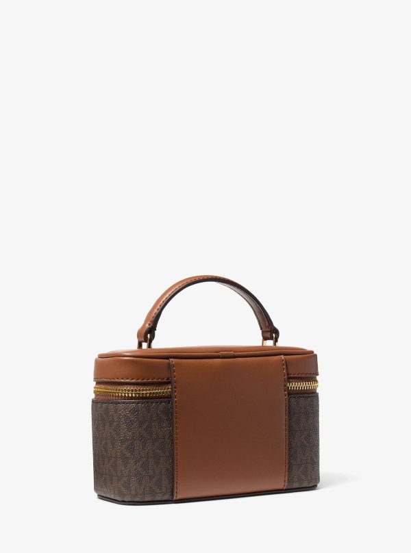 Michael Kors Vivi Small Signature Logo Vanity Crossbody Bag Brown - Preorder