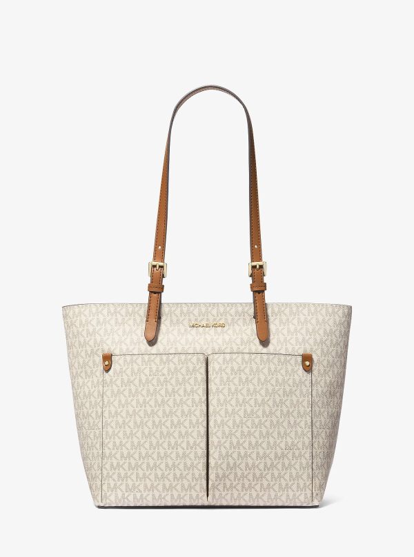 Michael Kors Jet Set Travel Medium Double Pocket Tote Vanilla - Preorder