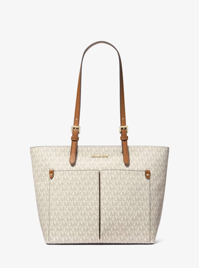 Michael Kors Jet Set Travel Medium Double Pocket Tote Vanilla - Preorder