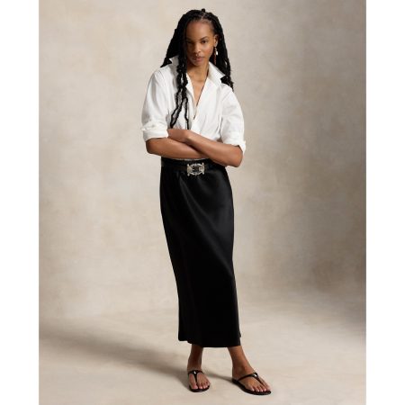Ralph Lauren Double Faced Satin Skirt