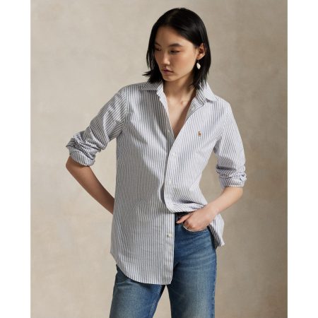 Ralph Lauren Stretch Slim Fit Striped Oxford Shirt