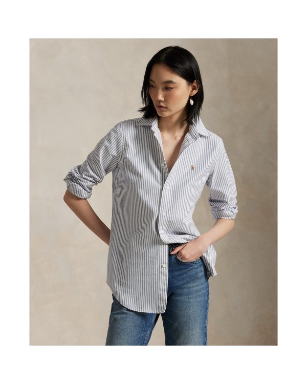 Ralph Lauren Stretch Slim Fit Striped Oxford Shirt