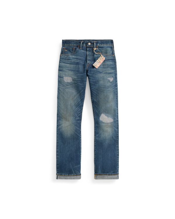 Polo Ralph Lauren Slim Boot Sutton Repaired Selvedge Jean