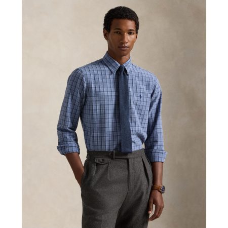 Polo Ralph Lauren Classic Fit Plaid Brushed Oxford Shirt