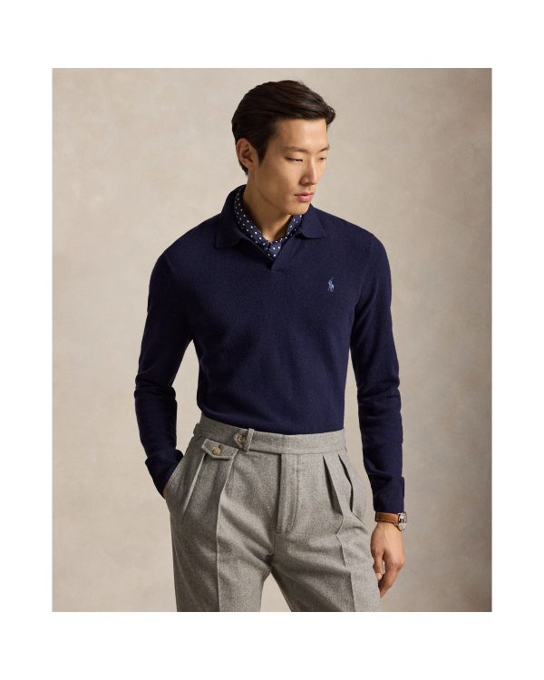 Polo Ralph Lauren Wool Johnny Collar Sweater
