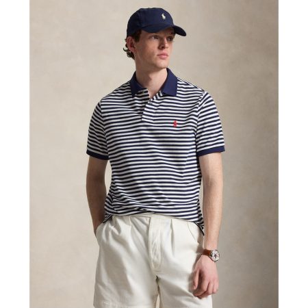 Polo Ralph Lauren Classic Fit Striped Mesh Polo Shirt
