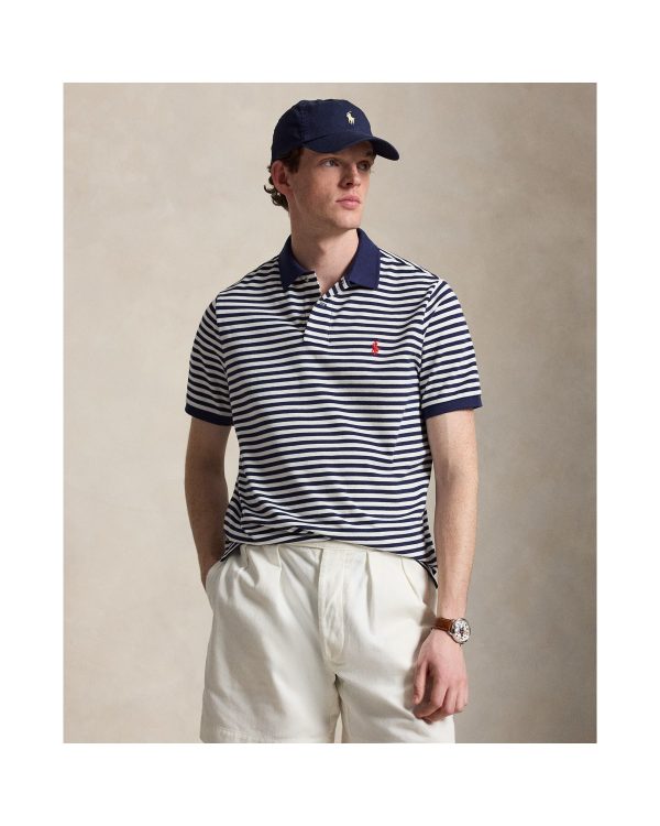 Polo Ralph Lauren Classic Fit Striped Mesh Polo Shirt