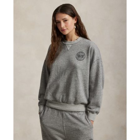 Ralph Lauren Pink Pony Logo Fleece Crewneck