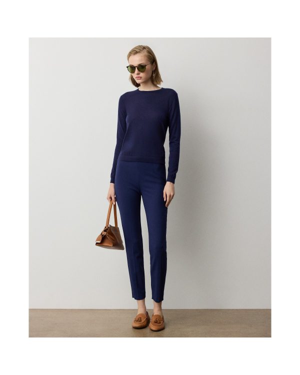Ralph Lauren Annie Wool Crepe Pant