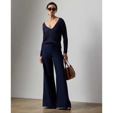 Ralph Lauren Daria Linen Wide Leg Pant