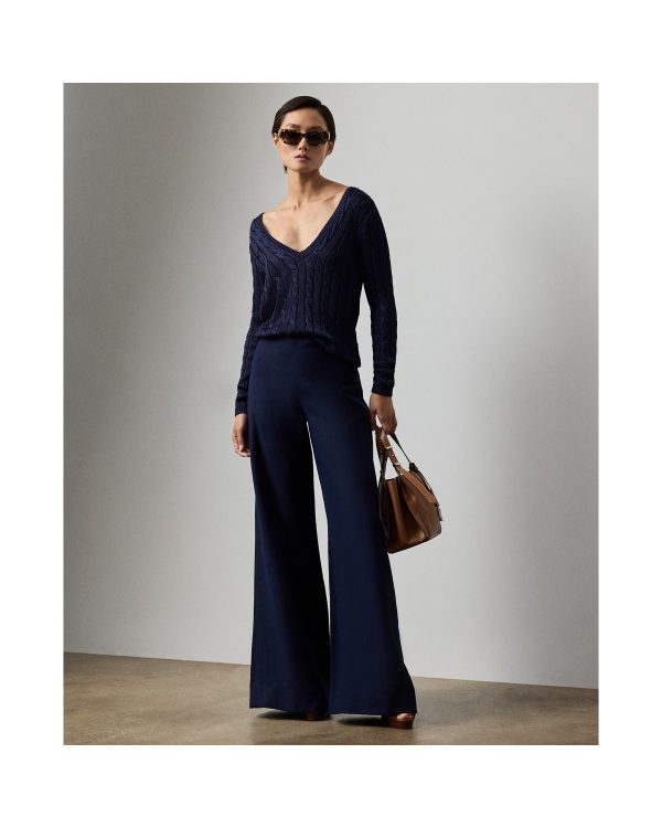 Ralph Lauren Daria Linen Wide Leg Pant