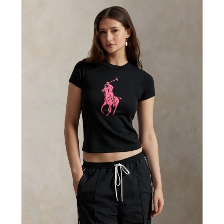 Ralph Lauren Pink Pony Cotton Crewneck Tee