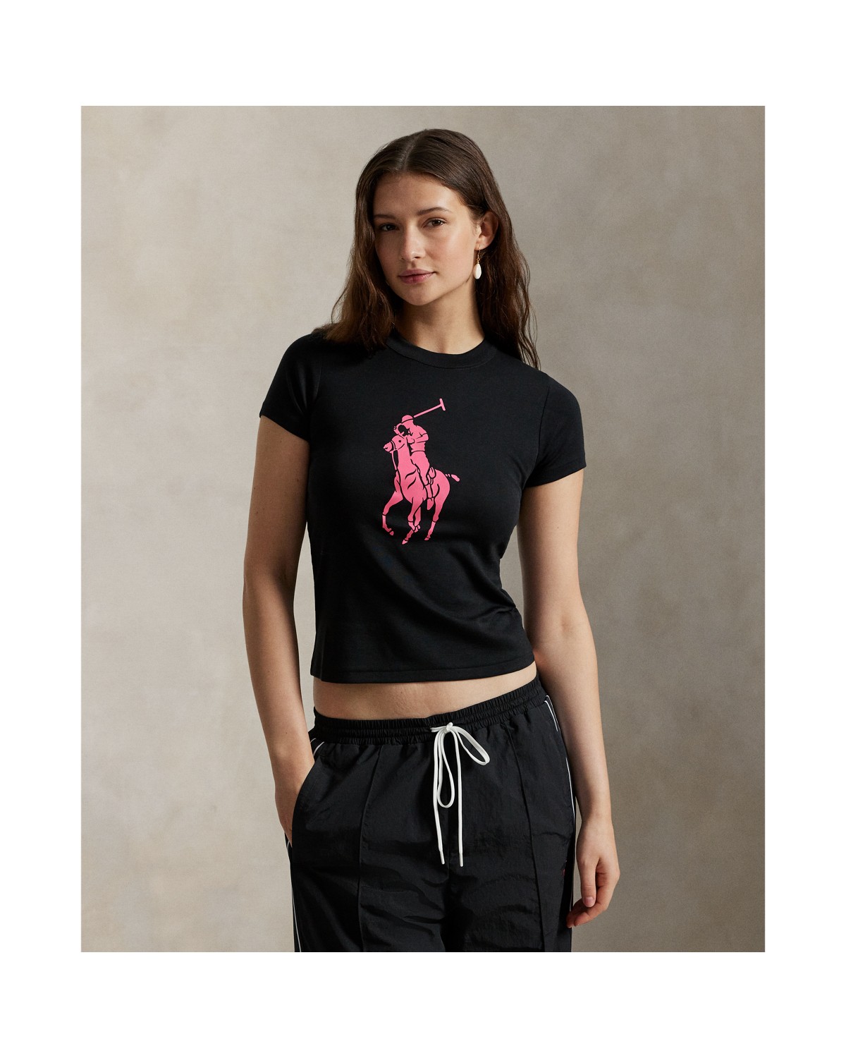 Ralph Lauren Pink Pony Cotton Crewneck Tee