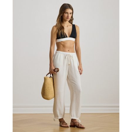 Ralph Lauren Cotton Gauze Drawcord Pant Cover-Up