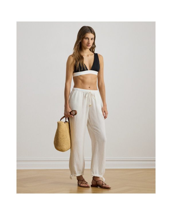 Ralph Lauren Cotton Gauze Drawcord Pant Cover-Up
