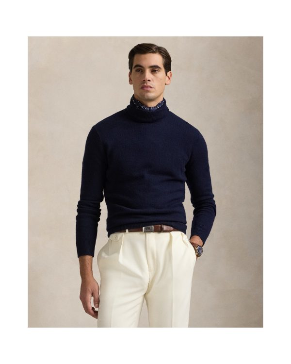 Polo Ralph Lauren Wool-Cotton Turtleneck Sweater