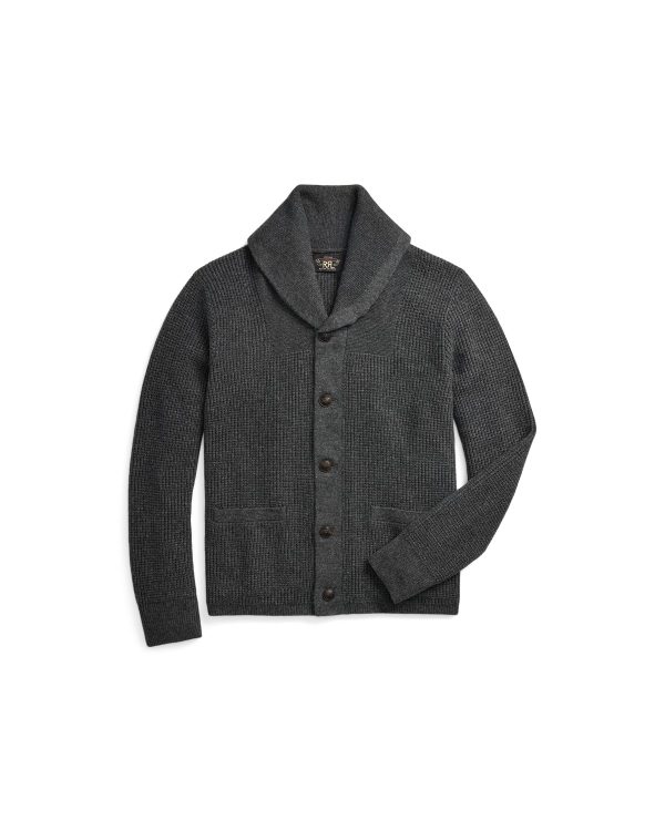 Polo Ralph Lauren Waffle-Knit Cashmere Shawl Cardigan