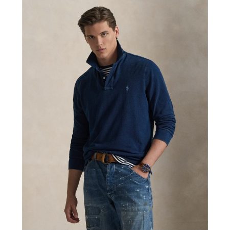 Polo Ralph Lauren Classic Fit Indigo Mesh Polo Shirt