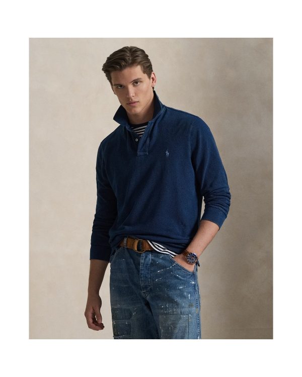 Polo Ralph Lauren Classic Fit Indigo Mesh Polo Shirt