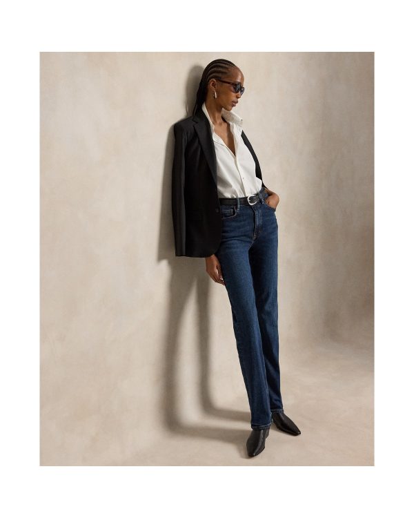Ralph Lauren High Rise Straight Jean