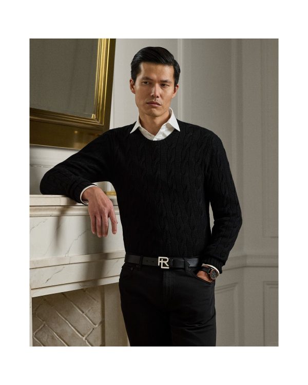 Polo Ralph Lauren Cable-Knit Cashmere Sweater