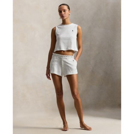 Ralph Lauren Pointelle Cotton Top & Short Sleep Set