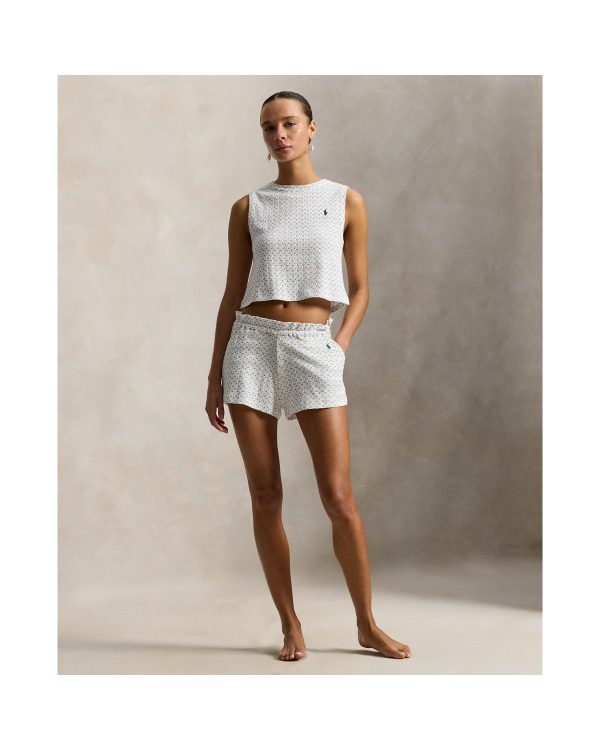 Ralph Lauren Pointelle Cotton Top & Short Sleep Set