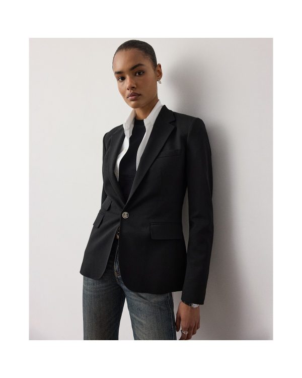 Ralph Lauren Parker Wool Crepe Jacket