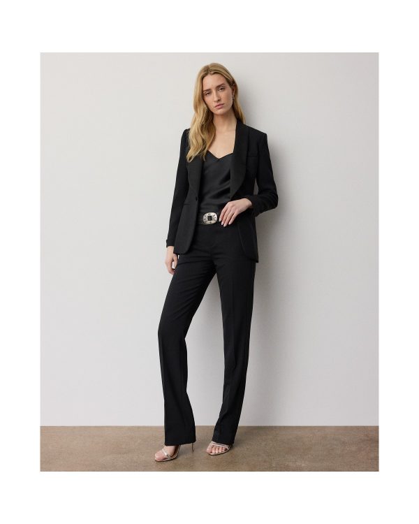 Ralph Lauren Seth Wool Crepe Tuxedo Pant