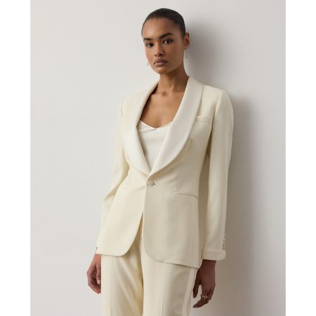Ralph Lauren Sawyer Wool Crepe Tuxedo Jacket