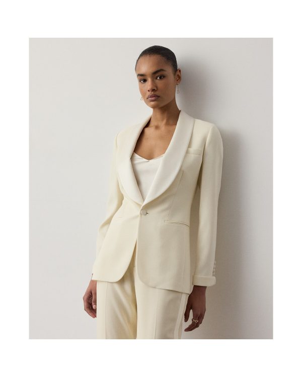 Ralph Lauren Sawyer Wool Crepe Tuxedo Jacket