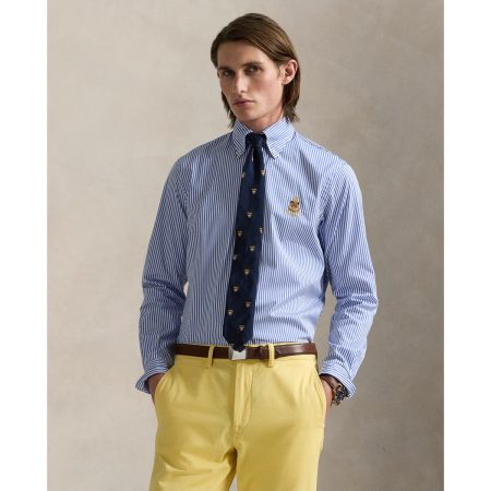 Polo Ralph Lauren Classic Fit Crest Striped Poplin Shirt