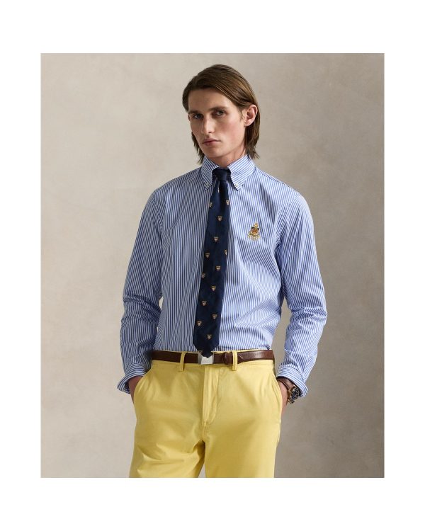 Polo Ralph Lauren Classic Fit Crest Striped Poplin Shirt