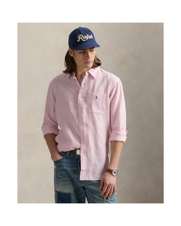 Polo Ralph Lauren Classic Fit Striped Linen Shirt