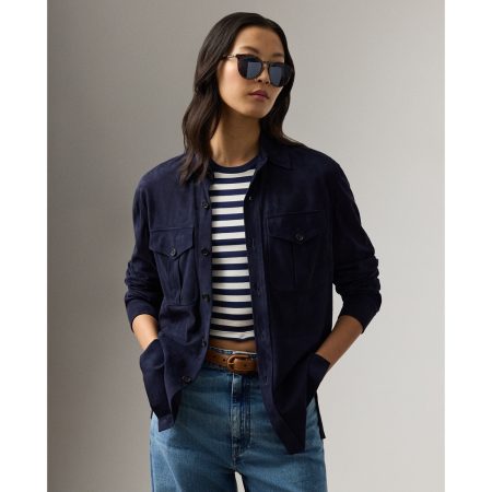 Ralph Lauren Landry Lamb Suede Shirt