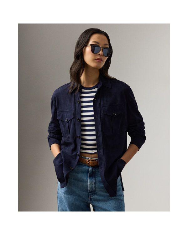 Ralph Lauren Landry Lamb Suede Shirt