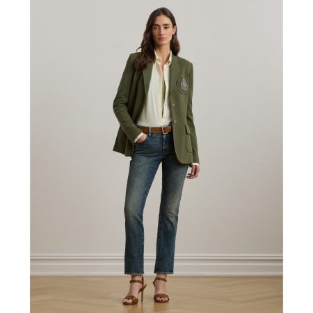 Ralph Lauren Mid-Rise Straight Ankle Jean