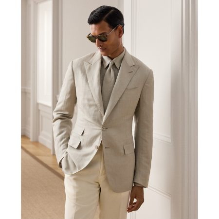 Polo Ralph Lauren Kent Hand Tailored Silk Linen Jacket