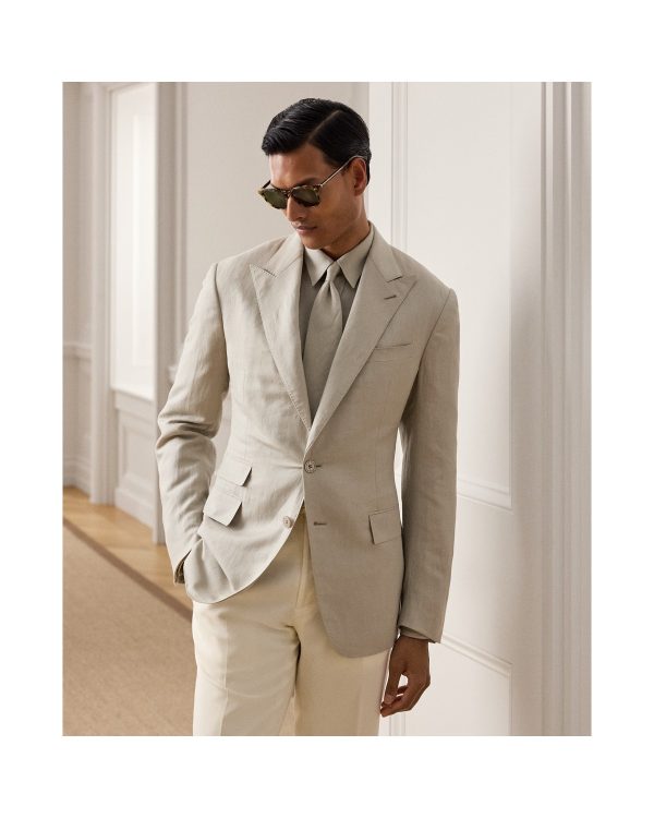 Polo Ralph Lauren Kent Hand Tailored Silk Linen Jacket
