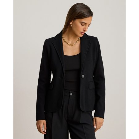 Ralph Lauren Cotton-Blend Sweater Blazer