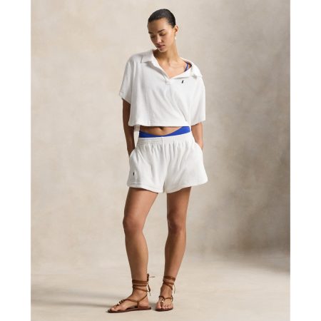 Ralph Lauren Terry Polo Shirt Short Cover Up Set