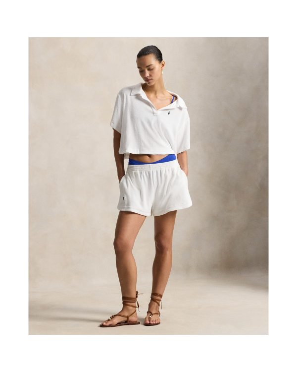 Ralph Lauren Terry Polo Shirt Short Cover Up Set