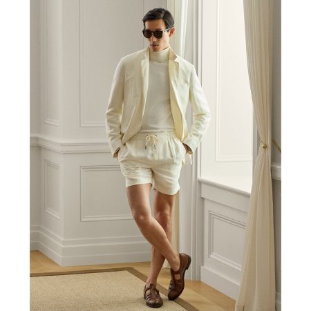 Polo Ralph Lauren Silk Linen Drawstring Short