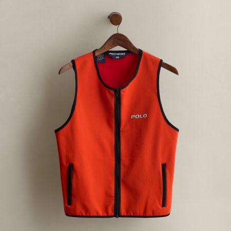 Ralph Lauren 1997 Logo Mesh-Panel Vest - Size XL