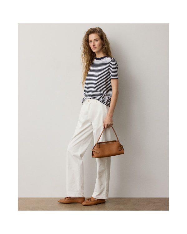 Ralph Lauren Fallon Pleated Cotton Chino Pant