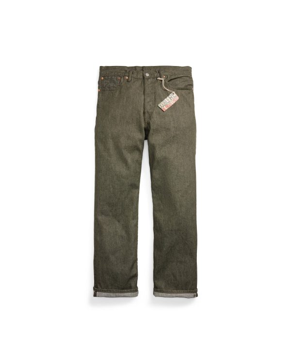 Polo Ralph Lauren Vintage 5-Pocket Olive Selvedge Jean