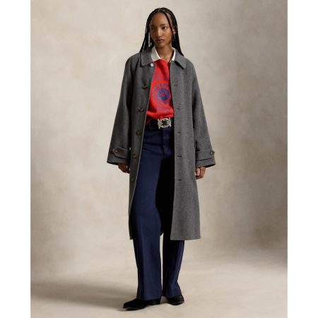 Ralph Lauren Wool-Cashmere-Blend Balmacaan Coat