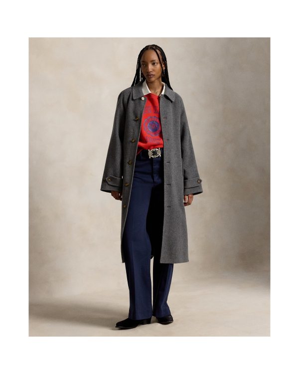 Ralph Lauren Wool-Cashmere-Blend Balmacaan Coat